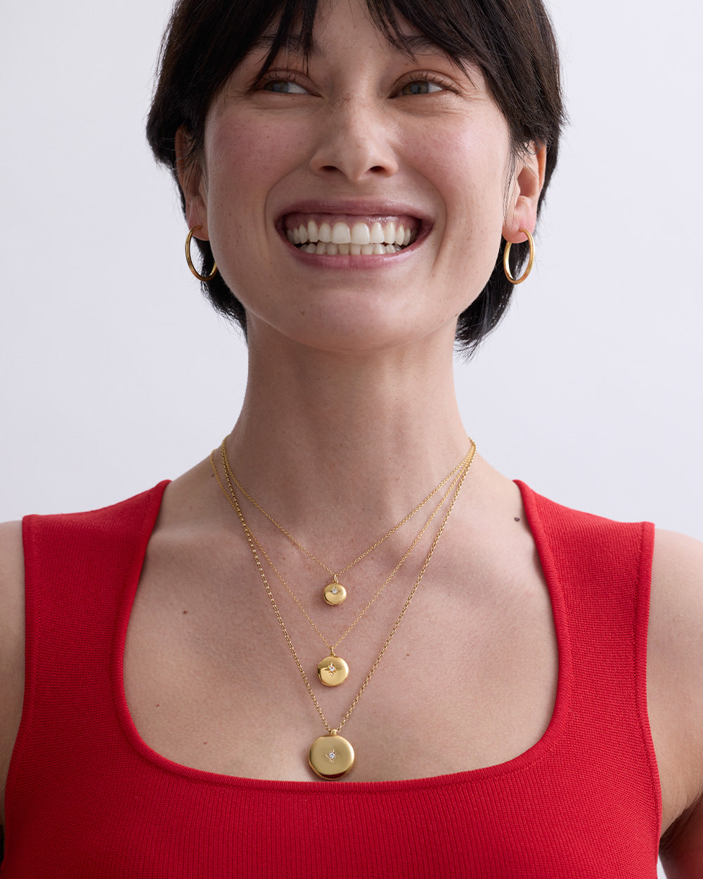 Astley Clarke Biography Midi Locket Necklace 18k Gold Plated
