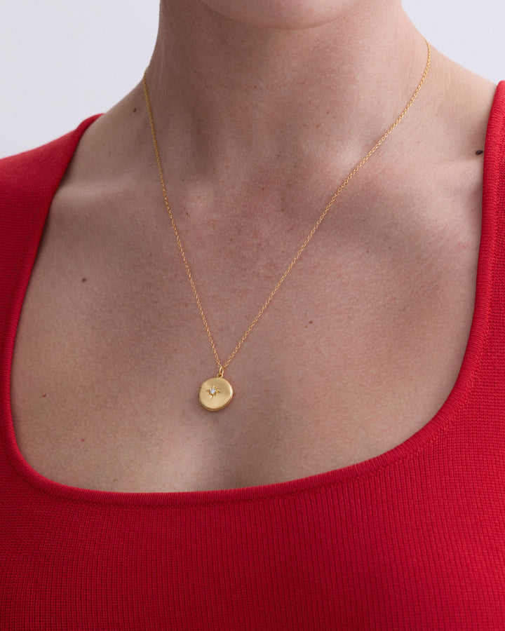Astley Clarke Biography Midi Locket Necklace 18k Gold Plated