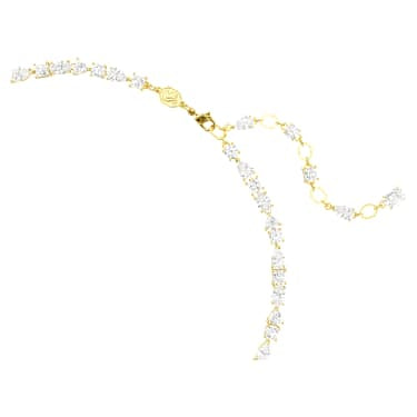Swarovski Mesmera Mixed Cut Necklace 18K Gold Finish