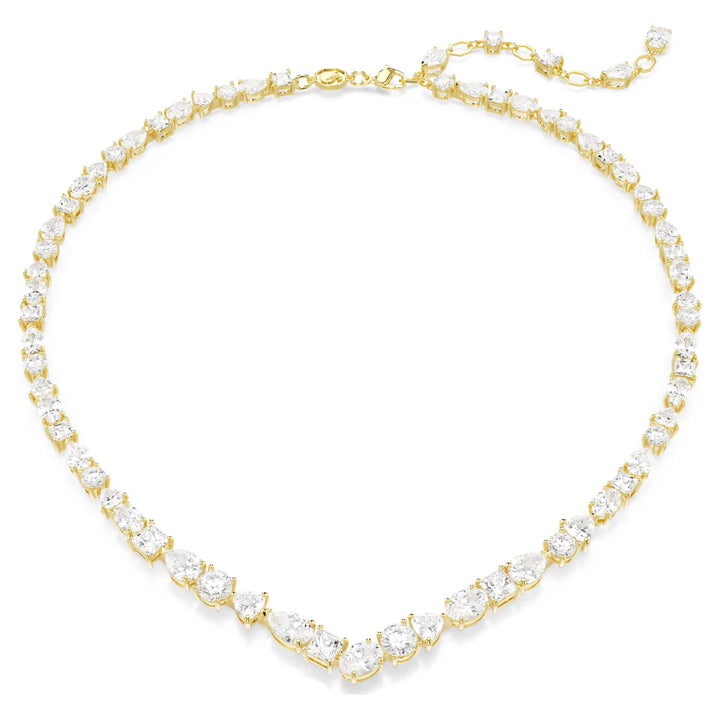 Swarovski Gold Mesmera Mixed Cut Necklace