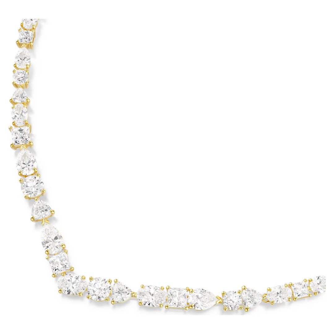 Swarovski Gold Mesmera Mixed Cut Necklace