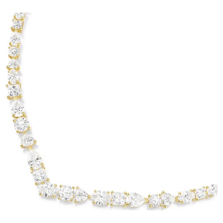 Swarovski Gold Mesmera Mixed Cut Necklace