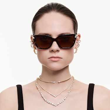 Swarovski Mesmera Mixed Cut Necklace 18K Gold Finish