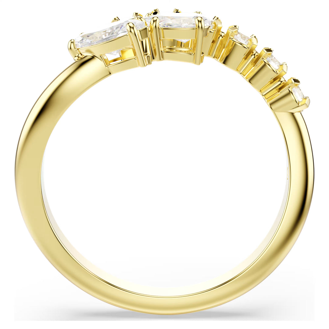Swarovski Gold Mesmera Mixed Cut Open Ring