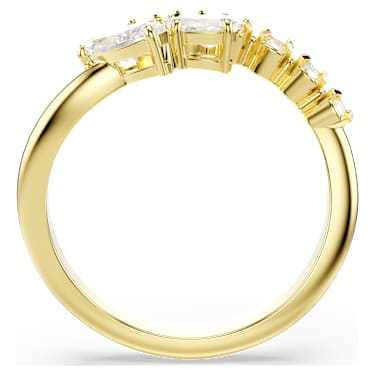 Swarovski Mesmera Mixed Cut Open Ring 18K Gold Finish