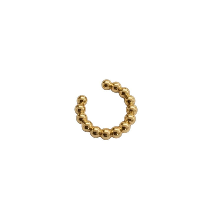 Mococo Essentials Gold Beaded Single Ear Cuff - MococoMococoMOCEGE007Earrings