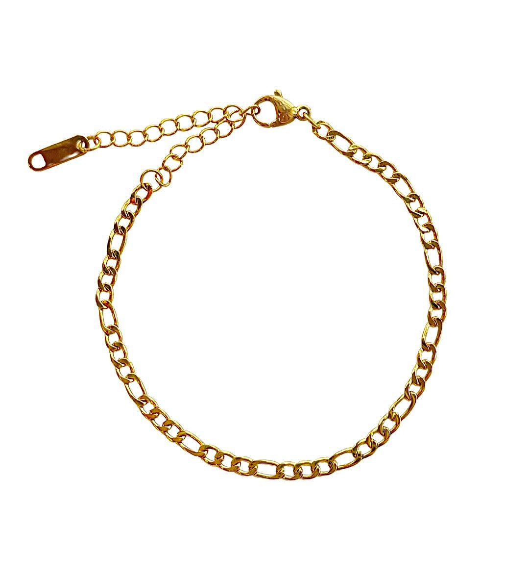 Mococo Essentials Gold Dainty Figaro Chain Bracelet - MococoMococoMOCEGB003Bracelets