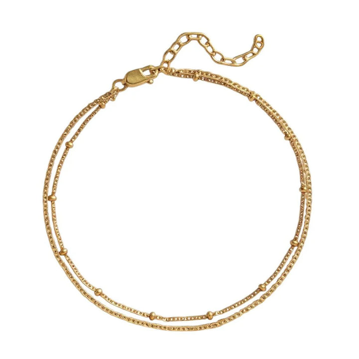 Mococo  Gold Double Anklet