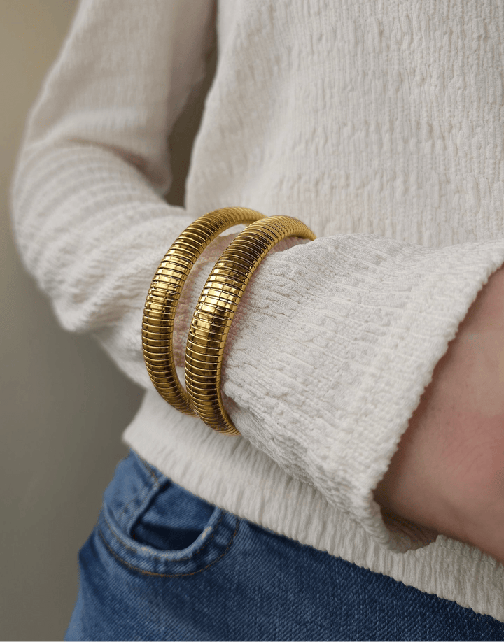 Mococo Essentials Gold Flexi Bracelet - MococoMococoMOCEGB005Bracelets