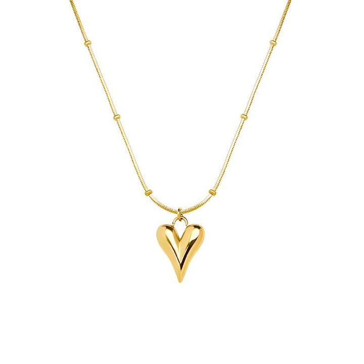 Mococo Essentials Gold Heart Necklace - MococoMococoMOCEGN001Necklaces