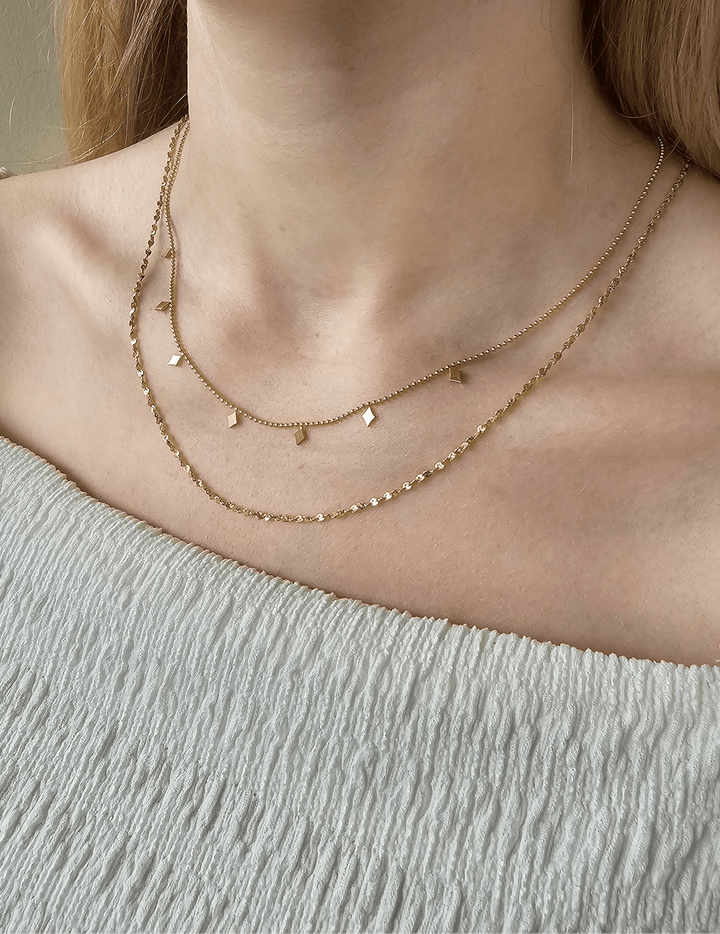 Mococo Essentials Gold Layered Necklace - MococoMococoMOCEGN005Necklaces