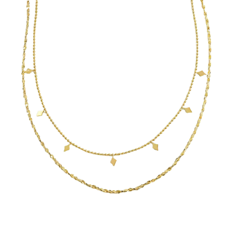 Mococo Essentials Gold Layered Necklace - MococoMococoMOCEGN005Necklaces