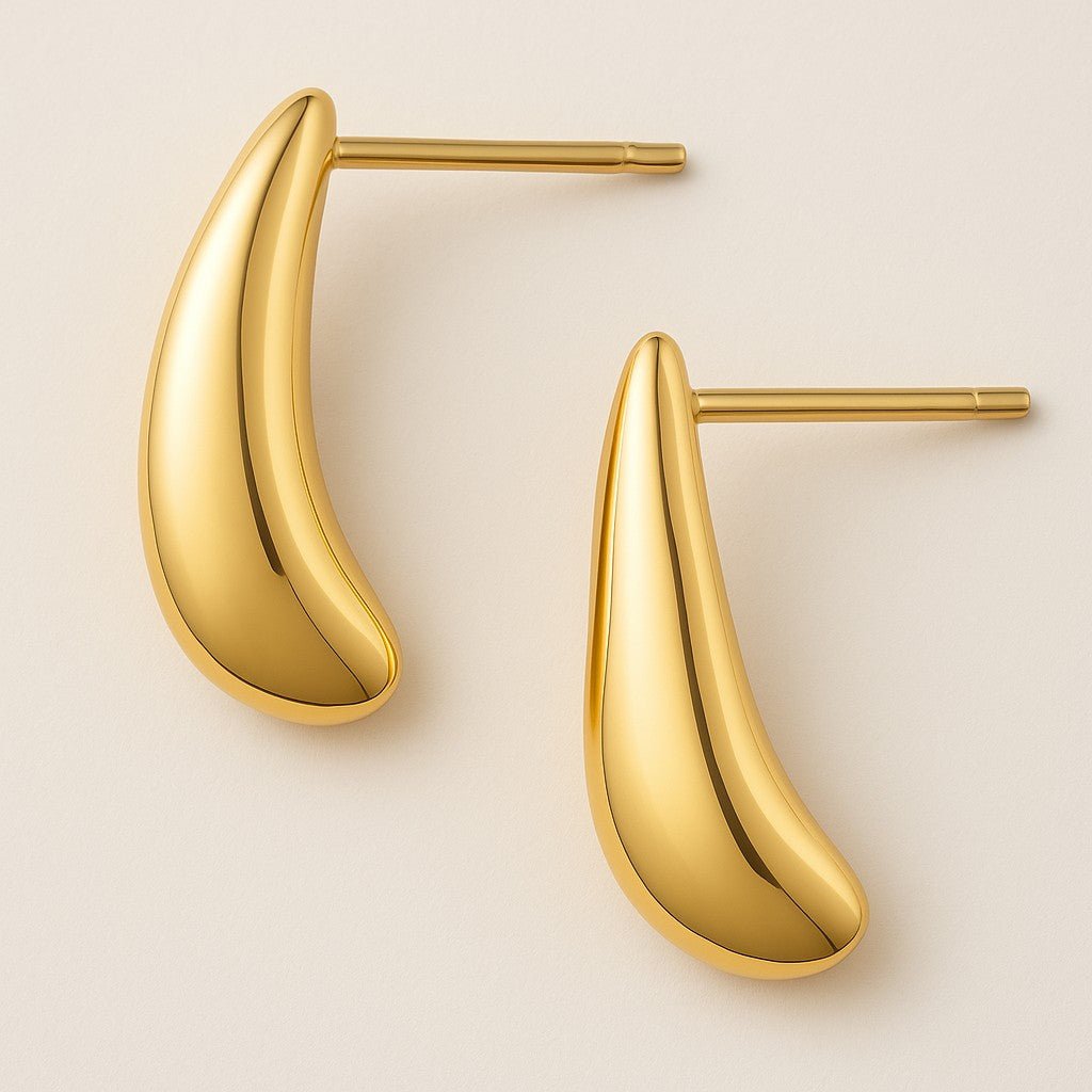 Mococo Essentials Gold Mini Droplet Stud Earrings - MococoMococoMOCEGE017Earrings