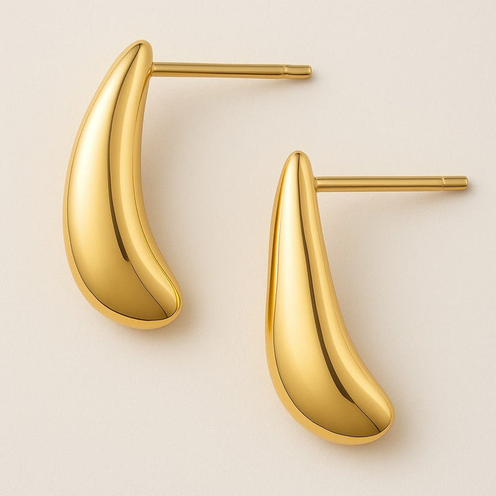 Mococo Essentials Gold Mini Droplet Stud Earrings - MococoMococoMOCEGE017Earrings