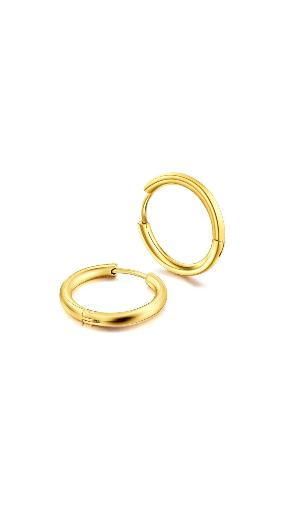 Mococo Essentials Gold Small Classic Huggie Hoop - MococoMococoMOCEGE002Earrings
