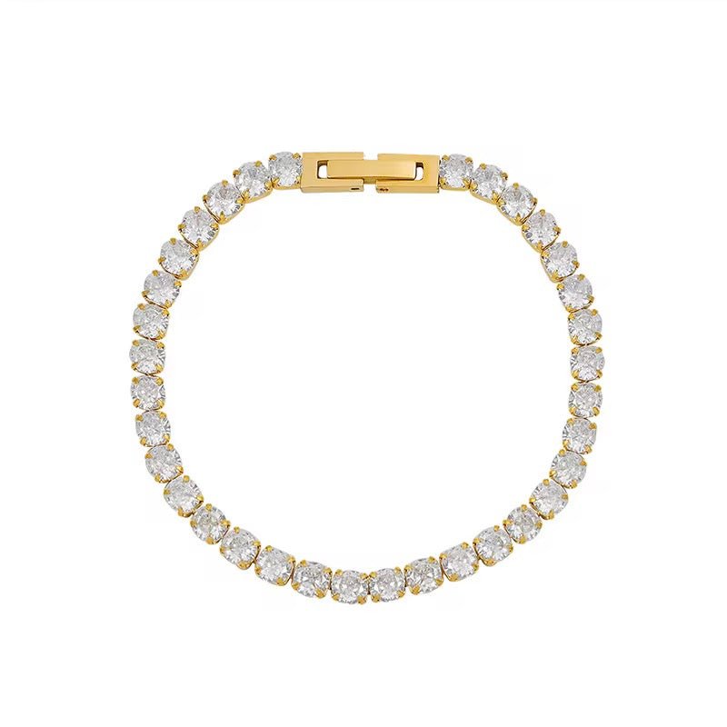 Mococo Essentials Gold Tennis Bracelet - MococoMococoMOCETENG01Bracelet