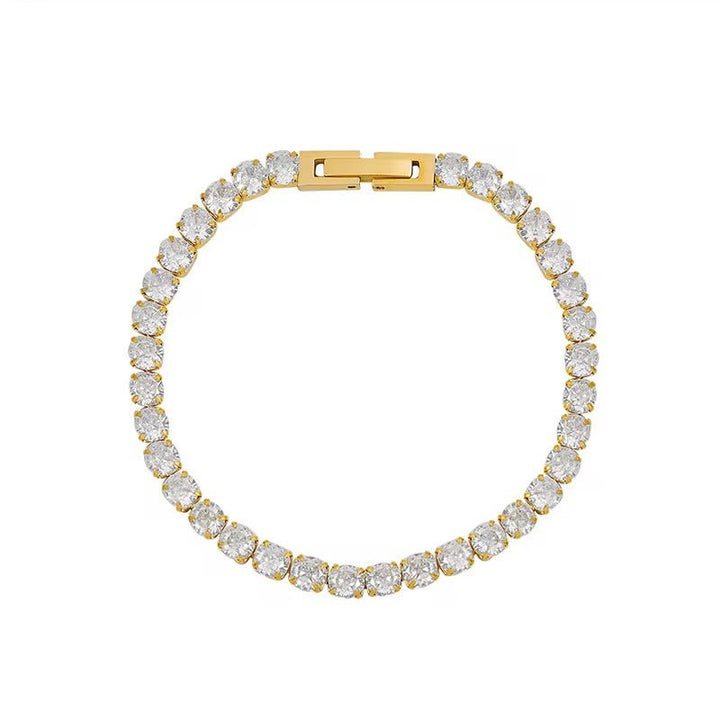 Mococo Essentials Gold Tennis Bracelet - MococoMococoMOCETENG01Bracelet