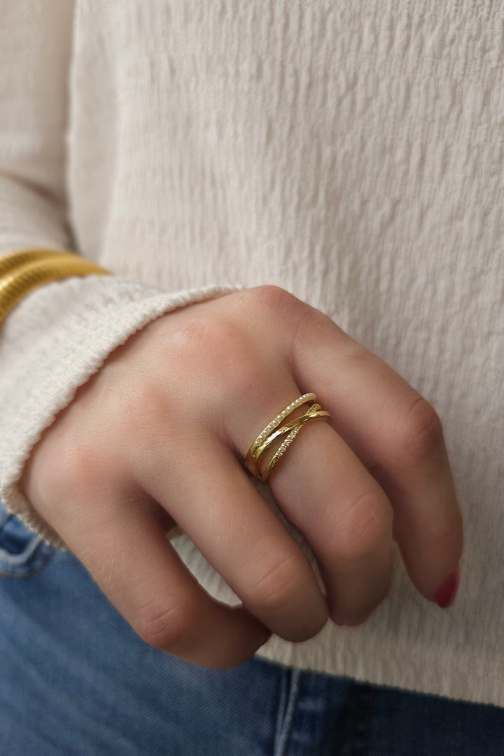 Mococo Essentials Gold Twist Ring - MococoMococoMOCEGR001Rings