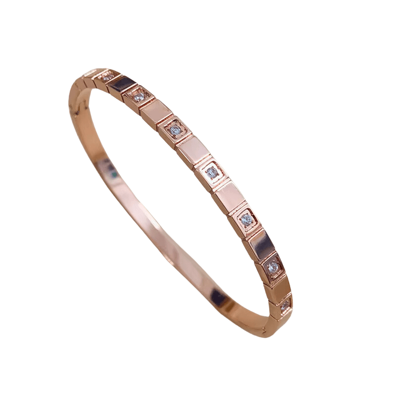 Mococo Essentials Rose Gold Sparkle Bangle - MococoMococoMOCERB001Bracelets