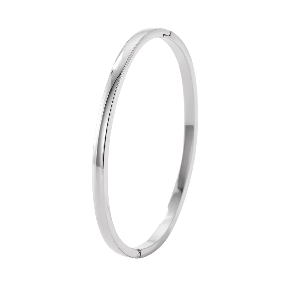 Mococo Essentials Silver Classic Bangle - MococoMococoMOCESBAN02Bracelets