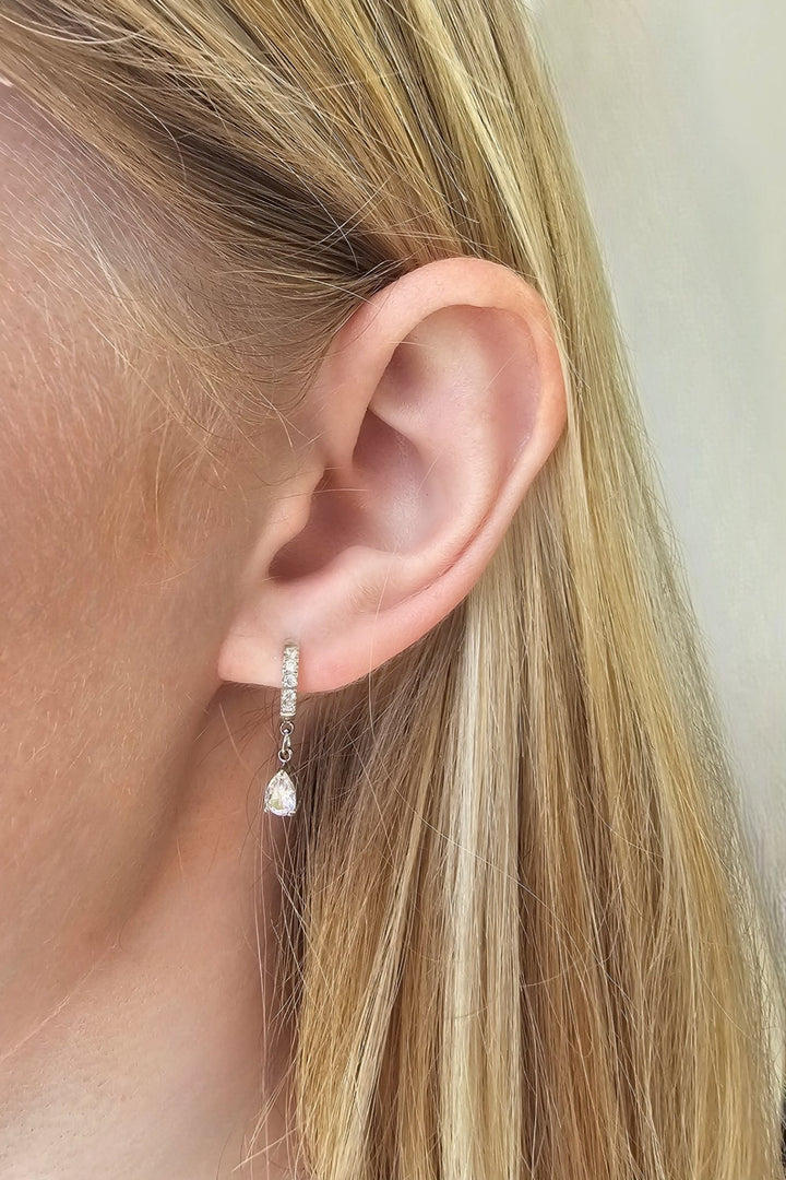 Mococo Essentials Silver Droplet Earrings - MococoMococoMOCESE001Earrings