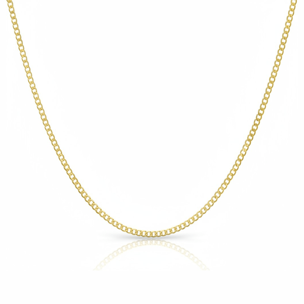 Mococo Fine 9ct Solid Gold Curb Chain Necklace - MococoMococo GoldMOCSG005