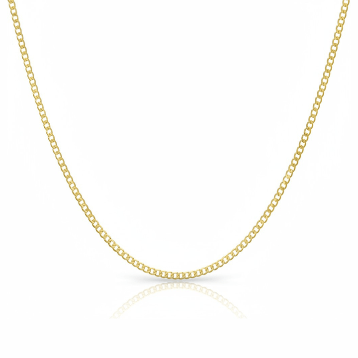 Mococo Fine 9ct Solid Gold Curb Chain Necklace - MococoMococo GoldMOCSG005
