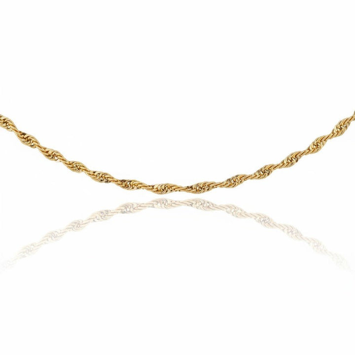 Mococo Fine 9ct Solid Gold Flexible Twist Necklace - MococoMococo GoldMOCSG003Necklaces