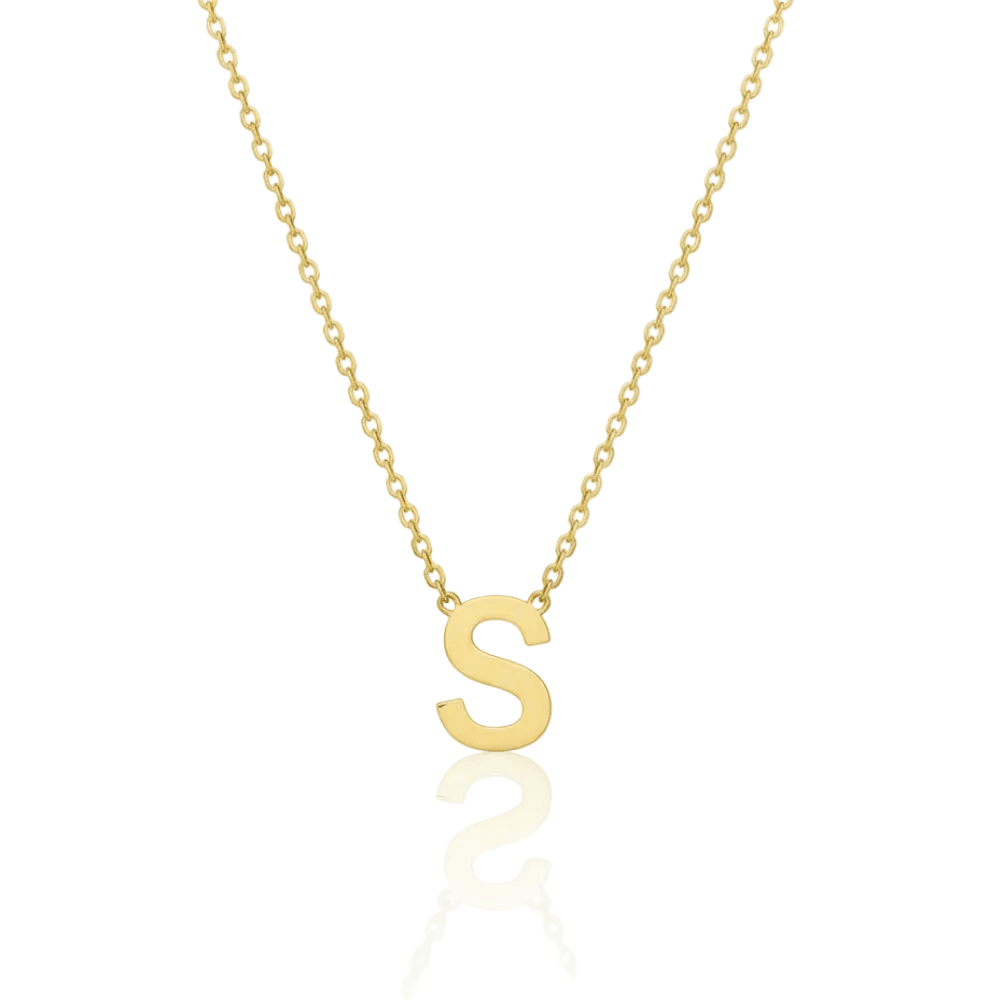 Mococo Fine 9ct Solid Gold Initial Necklace - MococoMococo GoldMOCSG004-A