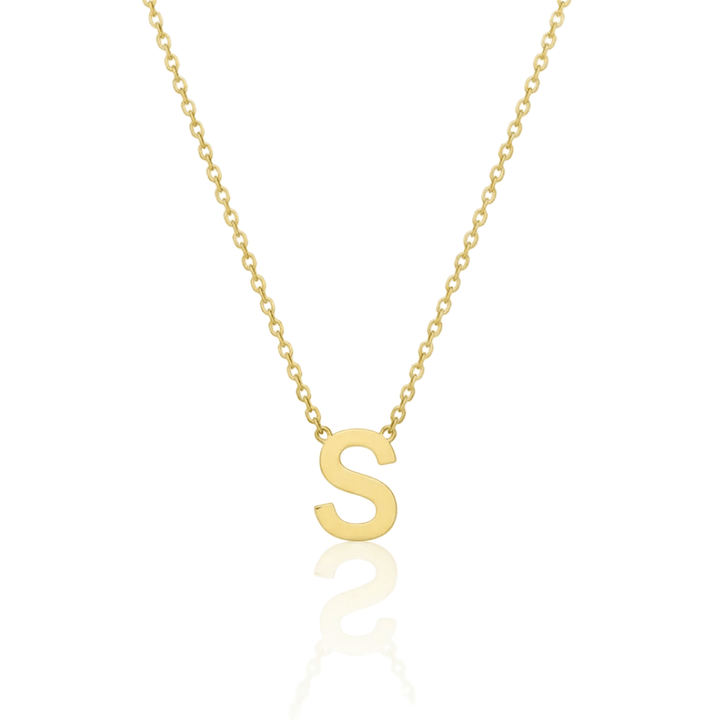 Mococo Fine 9ct Solid Gold Initial Necklace - MococoMococo GoldMOCSG004-A