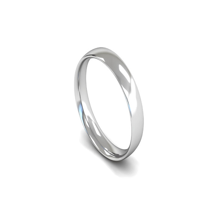 Mococo Fine 9ct White Gold 4mm Traditional Court Wedding Ring - MococoMococo Wedding RingsWEL4002MGRings