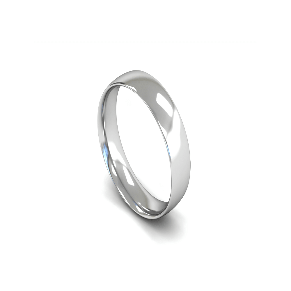 Mococo Fine 9ct White Gold 5mm Traditional Court Wedding Ring - MococoMococo Wedding RingsWEL5002MGRings