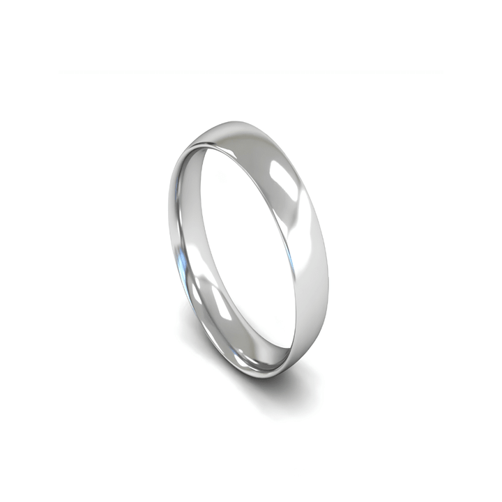 Mococo Fine 9ct White Gold 5mm Traditional Court Wedding Ring - MococoMococo Wedding RingsWEL5002MGRings