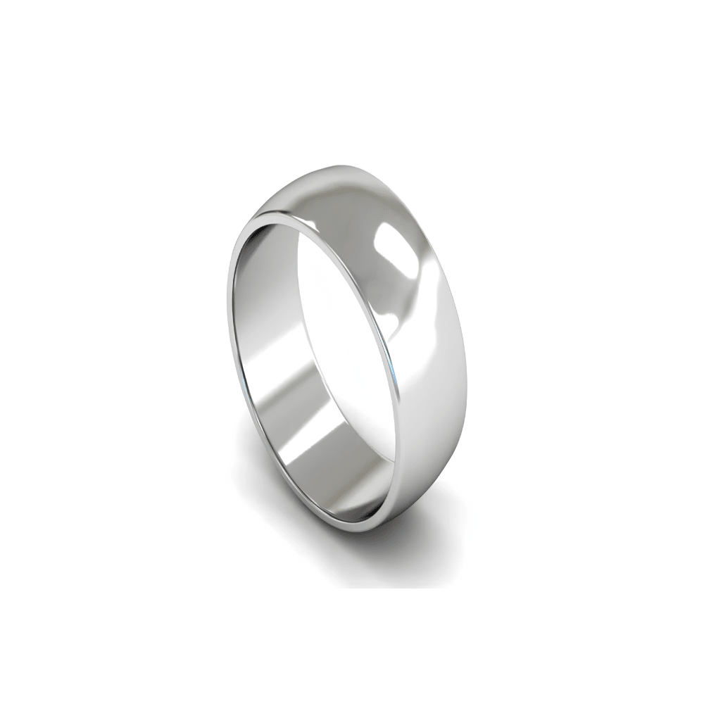 Mococo Fine 9ct White Gold 7mm Traditional Court Wedding Ring - MococoMococo Wedding RingsWEL7002MGRings