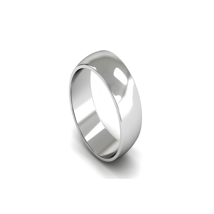 Mococo Fine 9ct White Gold 7mm Traditional Court Wedding Ring - MococoMococo Wedding RingsWEL7002MGRings