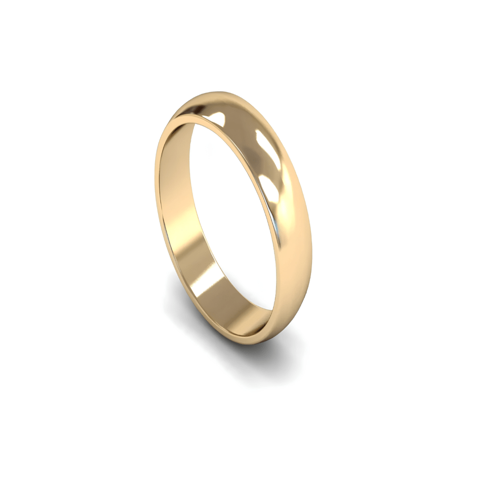 Mococo Fine 9ct Yellow Gold 5mm D Shaped Wedding Ring - MococoMococo Wedding RingsWDL5001MGRings