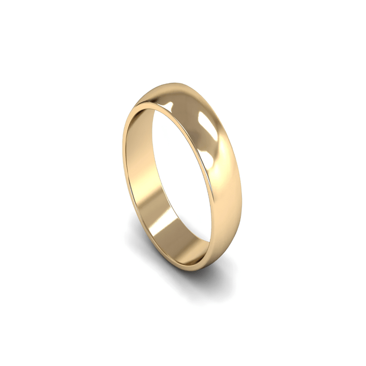 Mococo Fine 9ct Yellow Gold 6mm D Shaped Wedding Ring - MococoMococo Wedding RingsWDL6001MGRings