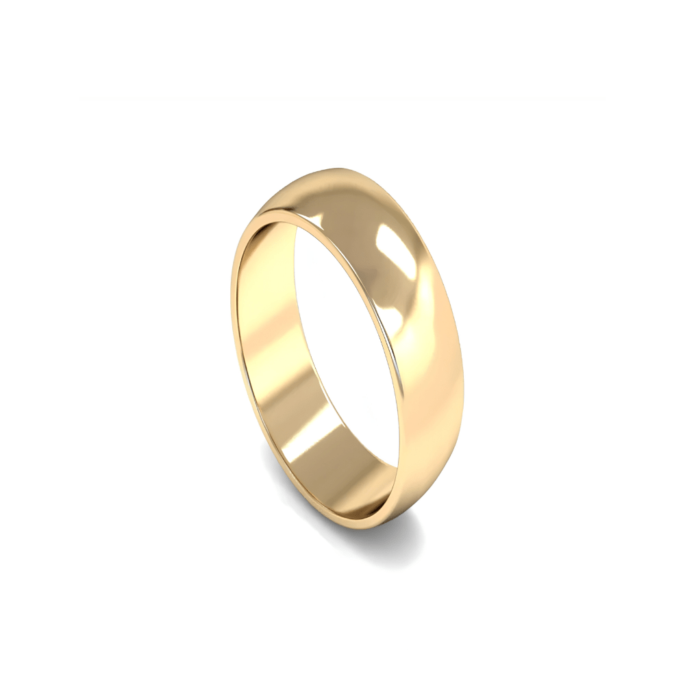 Mococo Fine 9ct Yellow Gold 7mm D Shaped Wedding Ring - MococoMococo Wedding RingsWDL7001MGRings