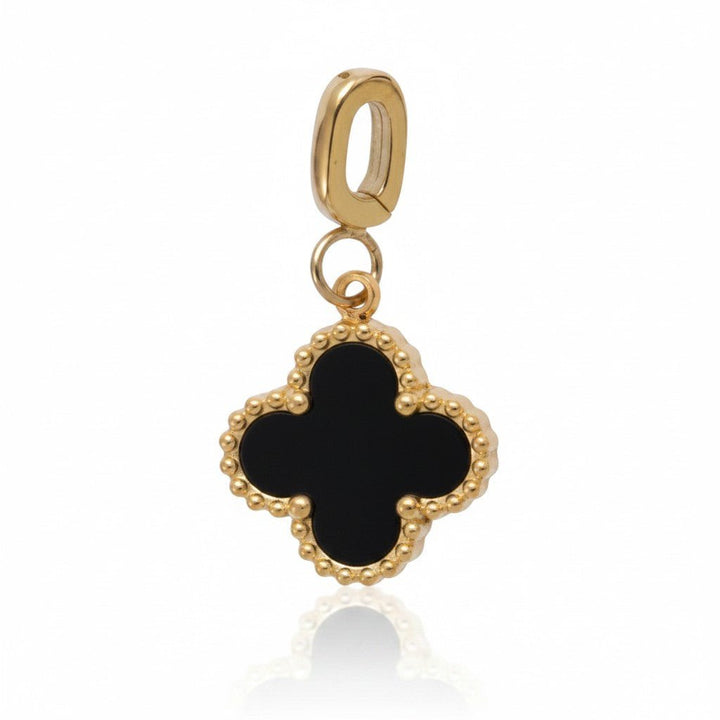 Mococo Gold Black Clover Clip-On Charm - MococoMococoMOCCH0040Charms