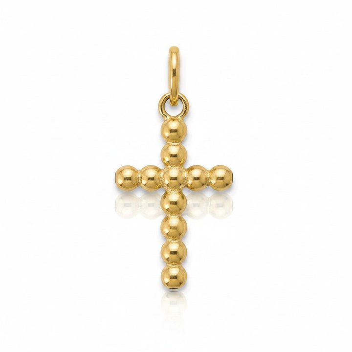 Mococo Gold Bobble Cross Clip-On Charm - MococoMococoMOCCH0017Charms