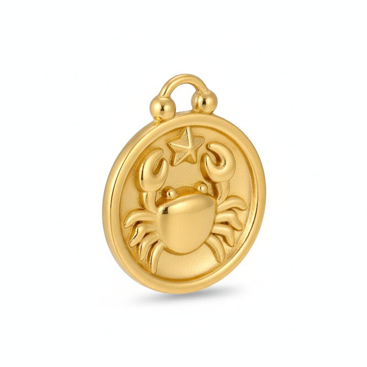 Mococo Gold Cancer Clip-On Charm - MococoMococoMOCCH0058Charms