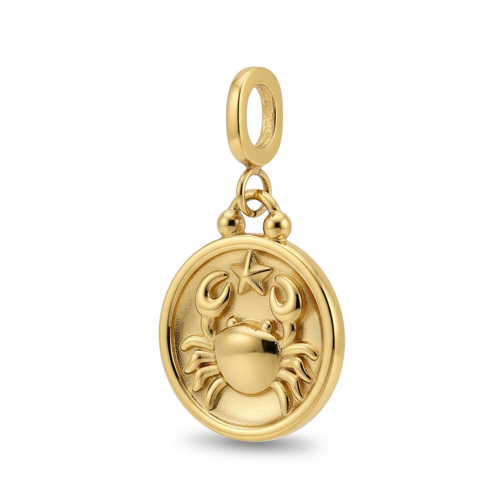 Mococo Gold Cancer Clip-On Charm - MococoMococoMOCCH0058Charms