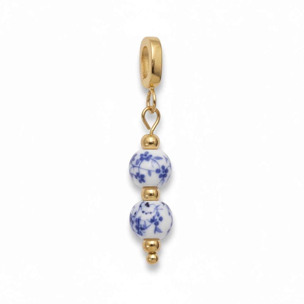 Mococo Gold Decorative Elegant Ceramic Charm - MococoMococoMOCCH0038Charms