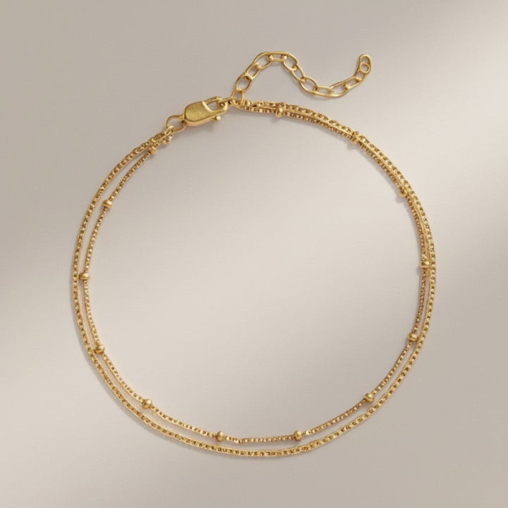 Mococo Gold Double Anklet - MococoMococoMOCEGA002Anklets