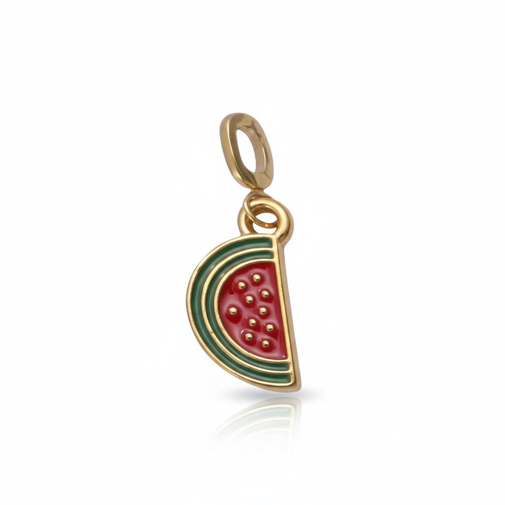 Mococo Gold Fresh Watermelon Clip-On Charm - MococoMococoMOCCH0024Charms
