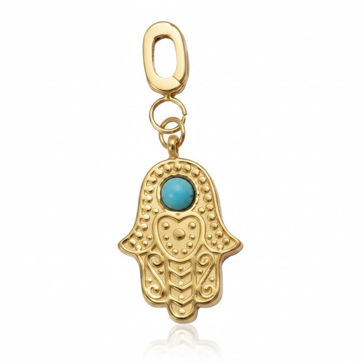 Mococo Gold Hand of Hamsa Clip-On Charm - MococoMococoMOCCH0003Charms