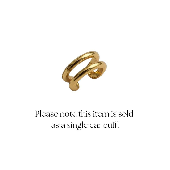 Mococo Gold Illusion Single Ear Cuff - MococoMococoMOCEGE008Earrings