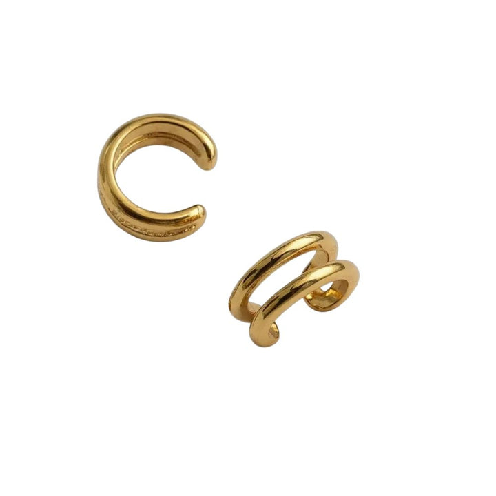 Mococo Gold Illusion Single Ear Cuff - MococoMococoMOCEGE008Earrings