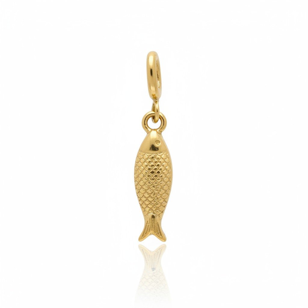 Mococo Gold Lucky Fish Clip-On Charm - MococoMococoMOCCH0002Charms