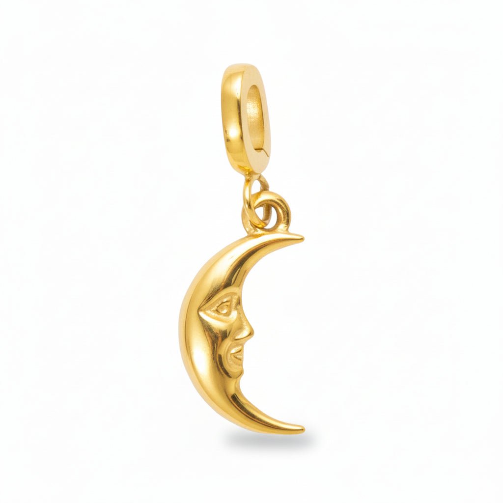 Mococo Gold Man In The Moon Clip-On Charm - MococoMococoMOCCH0045Charms